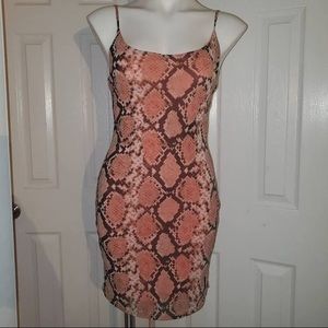 Snakeskin Print Bodycon Dress NWT!!!